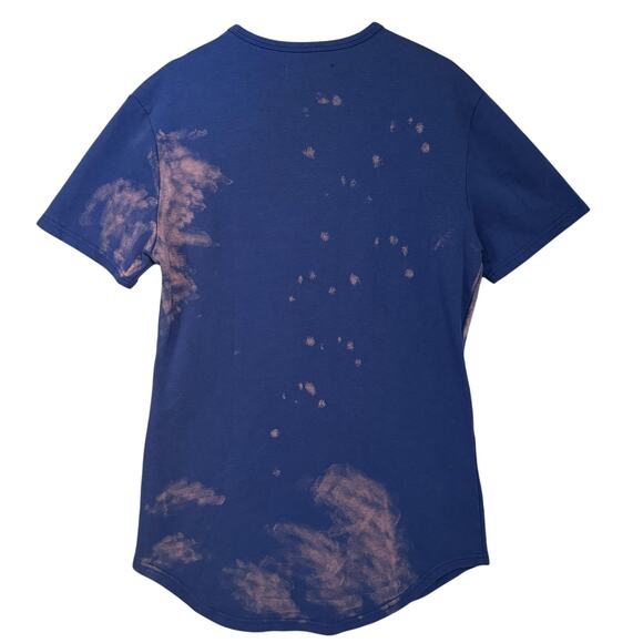 Vie Richie Paris Mens M Cartoon Dog Short Sleeve Sweater Top Bleached Streetwear - Picture 5 of 9